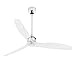 Faro 33394 - JUST FAN Ventilatore da soffitto cromo con motore DC