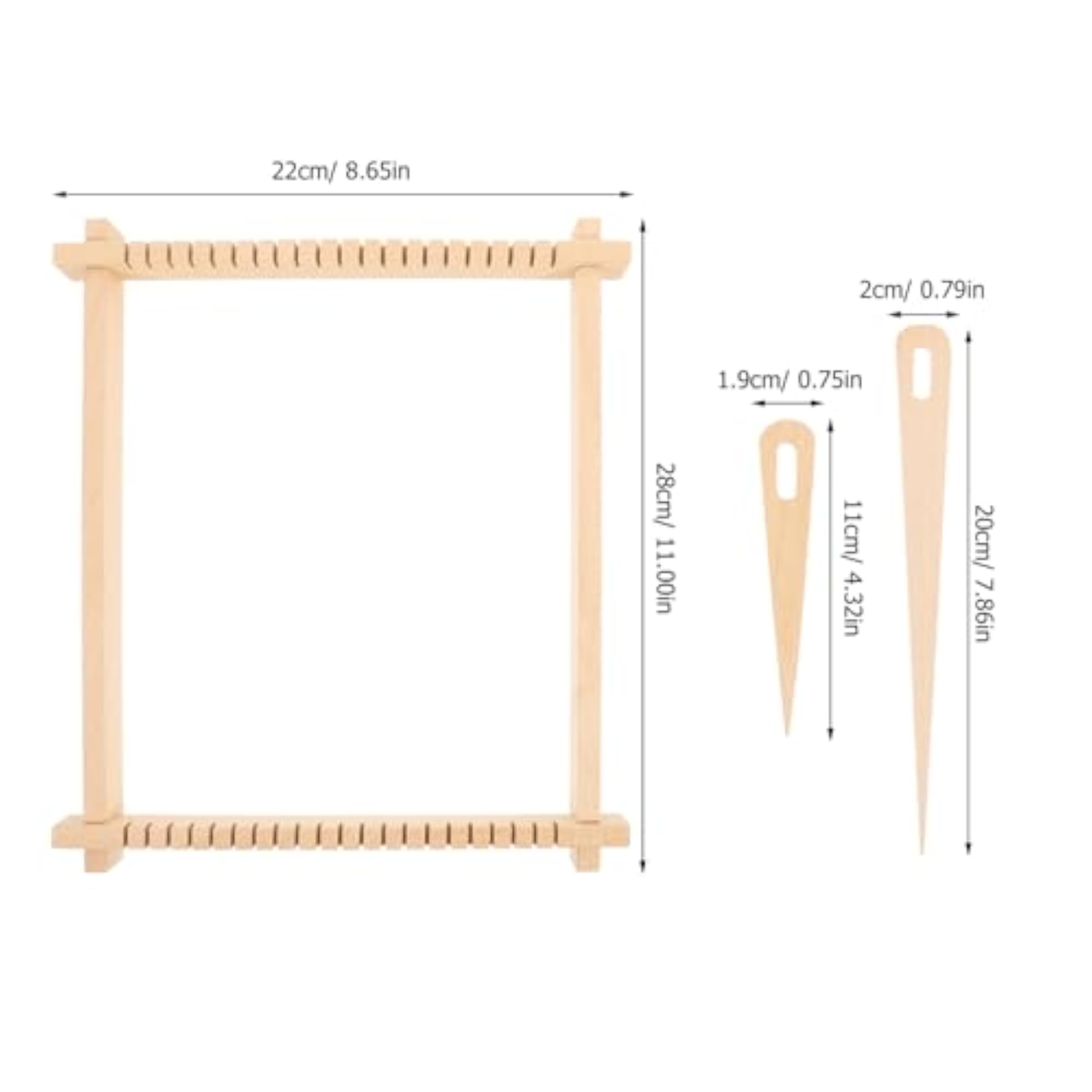 Wooden Frame Weaving Tapestry Kit for Blanket, Creative Toy