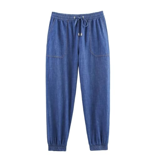 Women's Summer 2 Piece Set Lapel Half-Sleeved Waist Top with Drawstring Pants Suit4