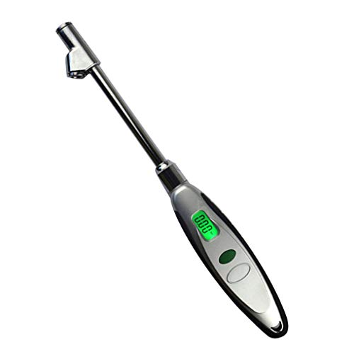 medidor de pressão calibre de pressão do pneu da roda Digital Display inoxidável Tester Dual Head Aç