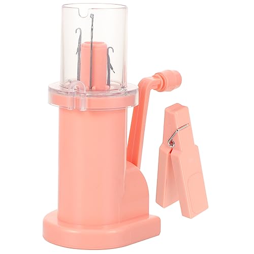 Tofficu Portable Hand Knitting Machine DIY Yarn Spinner for Bracelets Shawls and Creative Projects Handmade Weaving Tool