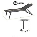 Sonnenliegen Set Scaro/Lido 3-teilig Anthrazit