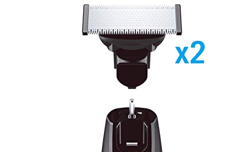 Marca Amazon - 2 repuestos de cuchillas Solimo para maquinilla eléctrica
