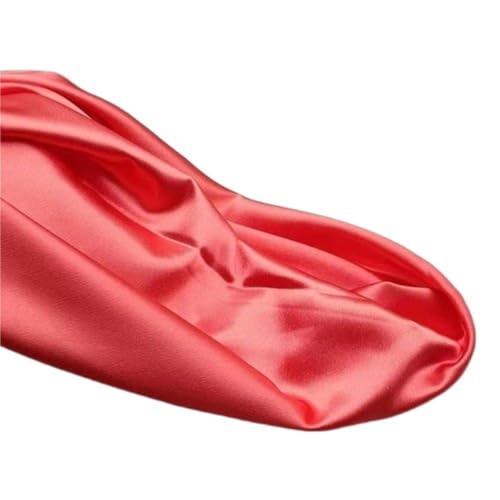 Tissu satin micro-élastique épais gris foncé pour vêtement couture