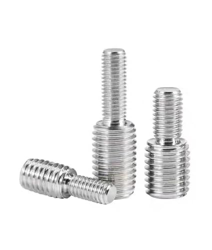 5Pcs Double-Ended Threaded Rods - 304 Stainless Steel Reducing Screws for Camera Adapters and Industrial Applications(M4x15-m5x15)