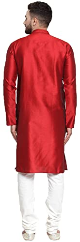 Maple Clothing Self Design Men's Kurta Pajama Set Indian Party Wear4