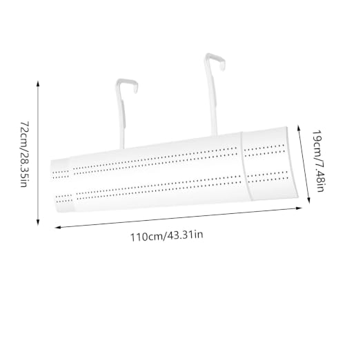 Deflector de ventilación de aire acondicionado retráctil y parabrisas para split 6