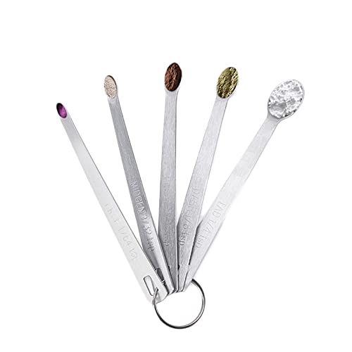 Messlöffel Set Dosierlöffel Set Edelstahl Küchenmesslöffel Kochen Backen Messen Löffel Messlöffel Edelstahl mit Waage Einfach zu Verwendender Messlöffel Teelöffel set zum Backen Kochen Küchenzubehör