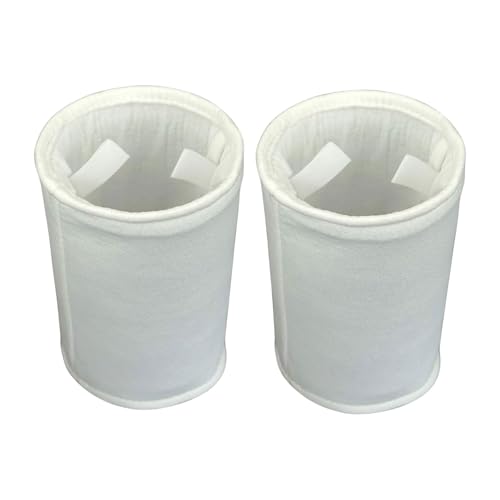 Mirweon 2 bolsas de filtro de repuesto eficientes, bolsas de filtro de piscina eficientes, textura de tela no tejida para piscinas domésticas y comerciales