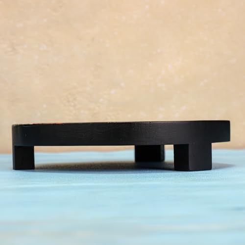Image of Acacia Wood Riser /Trivet for Hot Pots & Pans - Heat-Resistant - Non-Slip, Durable