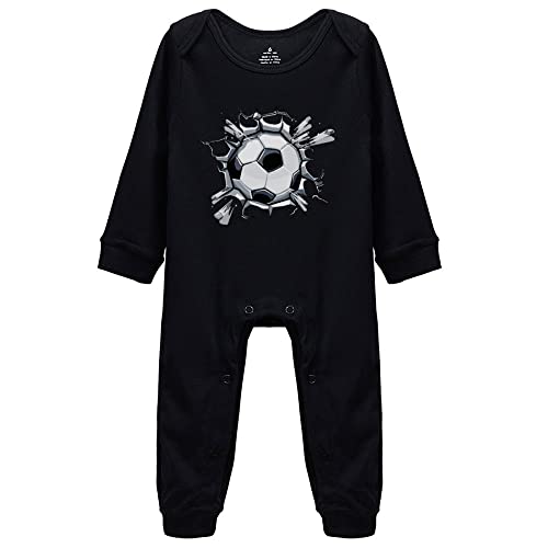 Image of Transparent Soccer Ball Hit The Wall Sport Baby Girls Boys Long Sleeve Bodysuit Infant Creeper Outfits