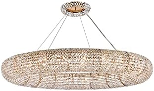 Elegant Lighting Indoor Modern Home Decorative Bright Paris 24 Light Brass Chandelier Clear Royal Cut Crystal