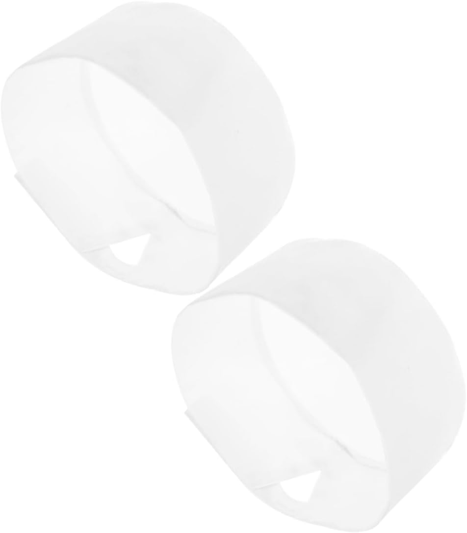 Amosfun 2pcs Unisex Chef Hats Cooking Caps White Bakery Hats Food Service Kitchen Work Uniform