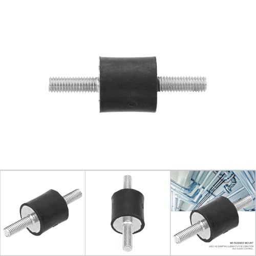 DEWIN Gummilager, 4 Stück M6 Gummi Vibrationslager Männlich Anti-Vibrations Schwingungsdämpfer Silentblock Auto Boot Spulen (VV20 x 20 M6 x 18)