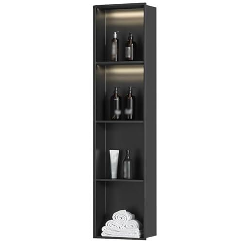 Nicho de ducha de acero inoxidable de 120cm con iluminación integrada