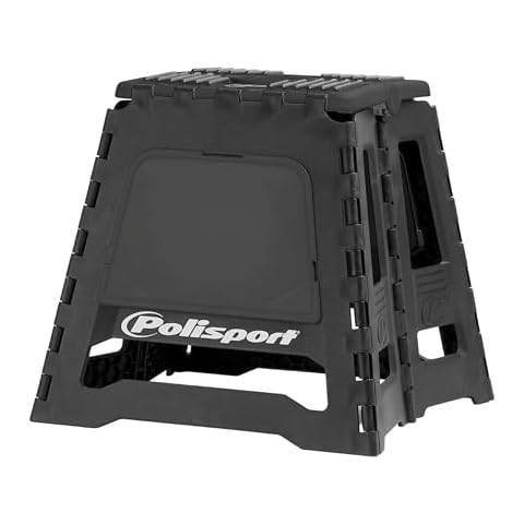 Polisport Foldable Pit Bike Stand (FIM Motocross World Championship Official Podium Bike Stand) (Black) Cover