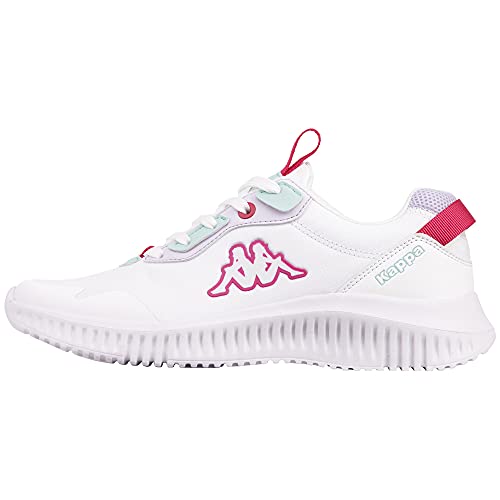 Kappa Amain, Zapatillas Unisex Adulto, Blanco y Rosa, 42 EU