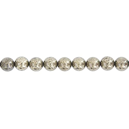 Hilo pirita de hierro cuentas de piedra natural 10mm para hacer pulseras