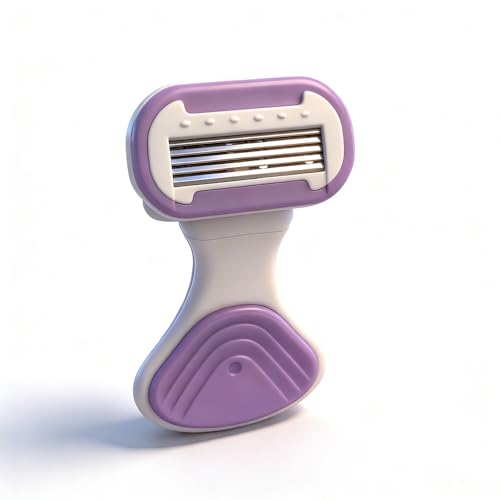Whityle Purple Mini Girls Razor with 2x 5-Blade Refills