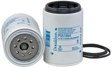 Donaldson P551854 Fuel Water Separator Filter 6.11 In. Overall Length, Water Separator Type, Spin On Style, Meltblown Media Type