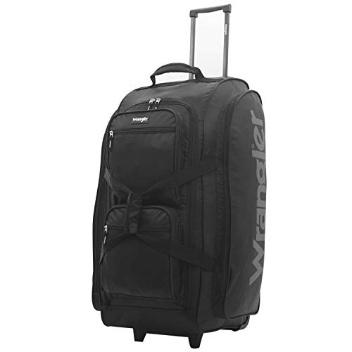 Wrangler Rolling Duffel, Black, 30