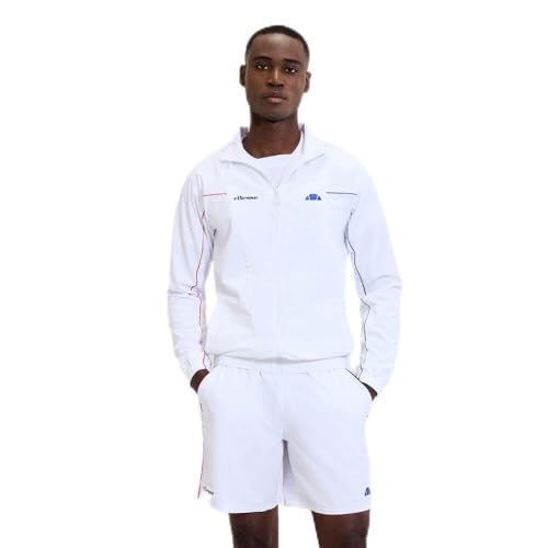 Ellesse Woodford Track Top Hommes : la veste blanche anti-courants d'air