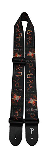 Perris Leathers | Pink Floyd Guitar Strap (Official Licensing) 2â€ Double Sided, Polyester Webbing, Adjustable 39" - 58" Long, LPCP-8092 Prisms Logo