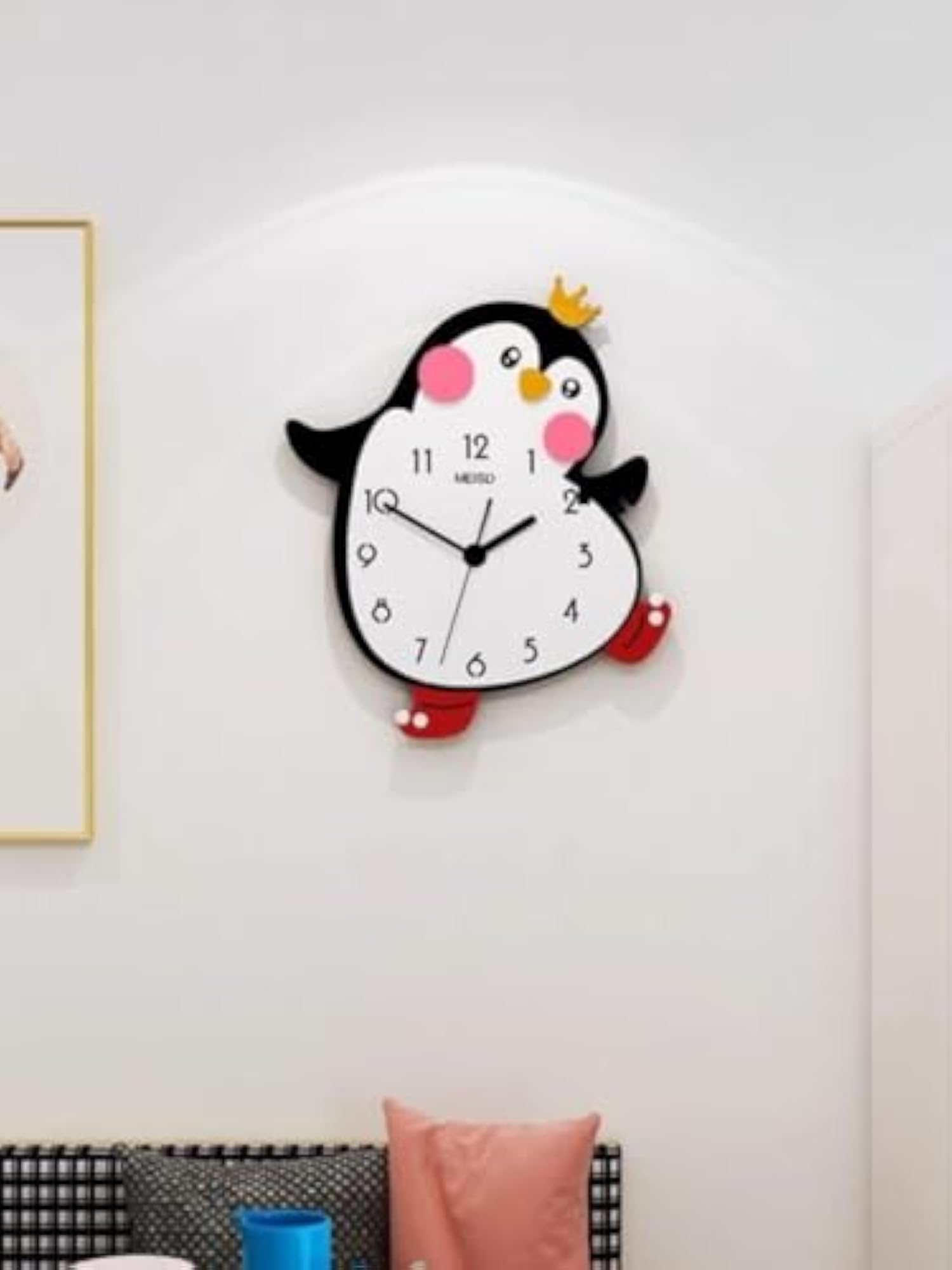 Penguins Wall Clock - Multi-Colour Decorative Clock