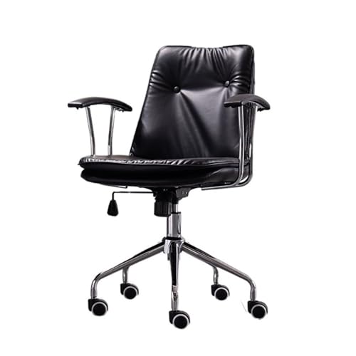 PU Leather Office Comfortable Ergonomic Adjustable Swivel Chairs Home Office Desk Chaires with Wheels and Arms Conference Chair(