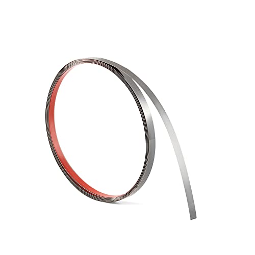 Bnell Flexible Molding & Wall Trim,Peel And Stick Trim Molding, Stainless Steel Metalized Mirror Like Design,Self Adhesive Molding Trim,(10Ft X 0.39Inch, Black) #TOP30