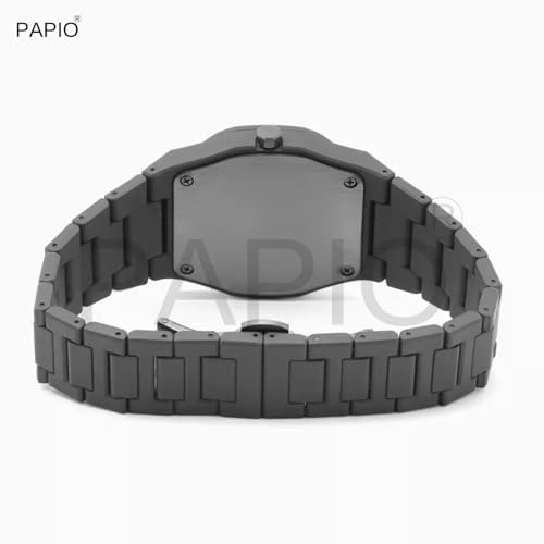 Image of PAPIO Modern Minimalist Polycarbon Analog Unisex Watch, Lightweight Touch Strap