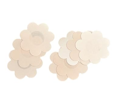 AMAZON - OBHRRY 40 Pieces Nipple Covers Disposable,Breast Pasties Plum Shaped Disposable Breast Covers Self Adhesive Petal Bra Pasties for Women