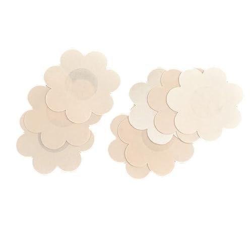 Obhrry 40 Pieces Nipple Covers Disposable,Breast Pasties Plum Shaped Disposable Breast Covers Self Adhesive Petal Bra Pasties For Women #TOP1