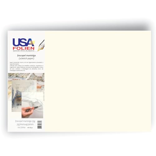Papel Manteiga, Usa Folien,35G, 297X420Mm, Pacote com 100 Folhas