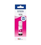 Epson EcoTank 106 Flacone d’Inchiostro Originale | Magenta| Alto Rendimento – Fino a 1.900 Foto | Compatibile Con Modelli ET-7700 / ET-7750 | Garanzia dei Migliori Risultati di Stampa
