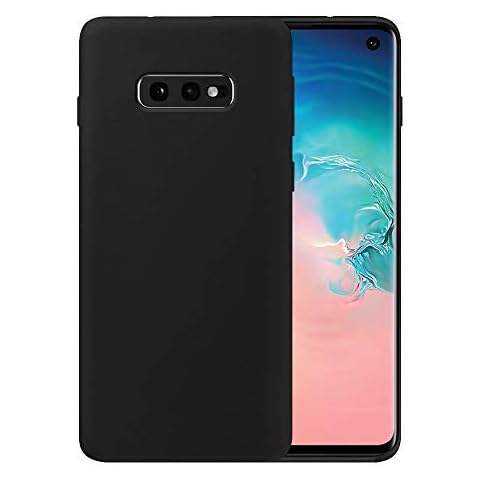 Liquid Silicone Phone Case for Samsung Galaxy S10E G970 G970U 5.8" Full Body Protection/Shockproof/Gel Rubber/Cover Case Drop Protection Black Cover