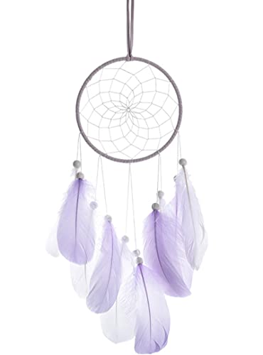 Atrapasueños para niños, con plumas, estilo bohemio, decoración del hogar, regalo de manualidades, para dormitorio o salón Cover