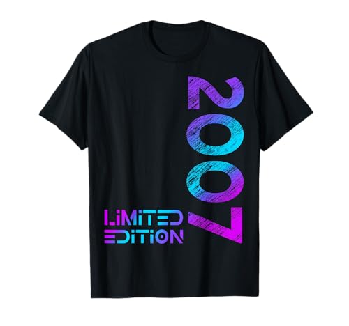19. Geburtstag Limited Edition Jahrgang 2007 Junge Mädchen T-Shirt