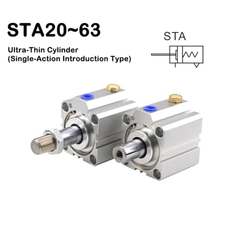 Vérin pneumatique STA simple effet alésage 63mm course 70mm pour machine