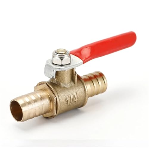 Robinet à bille en laiton durable, mini vanne d'arrêt 12mm à haute résistance - 6