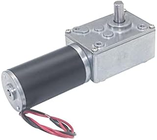 ItsHaha DC Motor Low Speed High Torque Large Power 12V 24V DC Worm Gear Motor - (Speed(Rpm): 40 Rpm; Voltage(V): DC 24V)