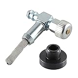 Color plata JIAN Ejército del Tanque de Gasolina de Combustible y apague Valv-E para los generadores adecuados para el Artesano Coleman Generac 33/64\"Agujero del Tanque de Combustible 37ME Exquisite