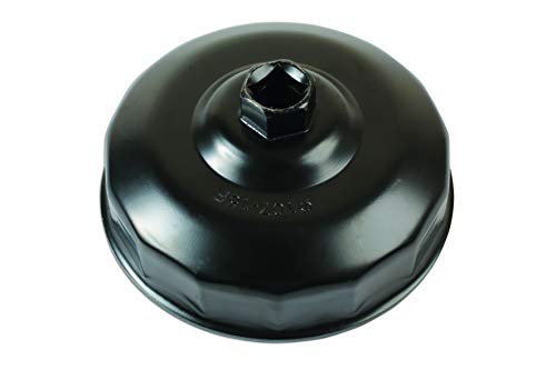 Laser 6607 Oil Filter Wrench 107mm x 15 Flutes, Black