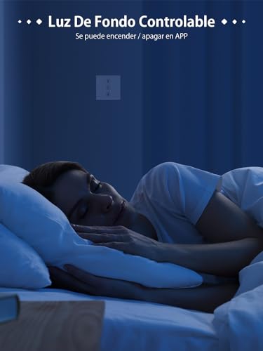 Allevoi Interruptor de Persiana Inteligente con control por Porcentaje, 80 * 80mm Interruptor de Persiana Wifi, Control por Voz Compatible con Alexa/Google Home/Smart Life, Requiere Cable Neutro - imagen 9