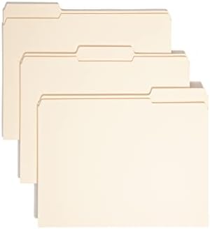 Smead Dosya Klasörü, Güçlendirilmiş 1/3-Kesim Tab, 1-1/2 "Genişletme, Mektup Boyutu, Manila, Kutu Başına 50 (10405) - Görsel 1