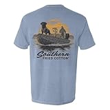 Lab Marsh Guide Duck Hunting Pocket T Shirt XL Ice Blue