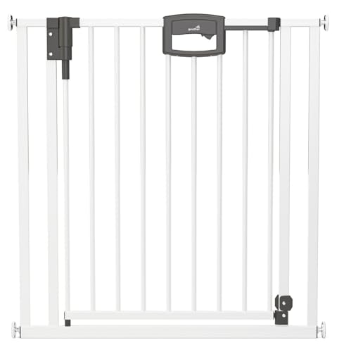 Geuther 4792+ Easylock Plus taille: 80,5 cm - 88,5 cm protège-porte protège-porte certifié TÜV/GS protège-escalier sans perçage ouverture dans deux directions Blanc