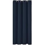 Deconovo Thermal Insulated Short Blackout Curtain Eyelet Energy Saving Navy Curtain for Small Windows 52"x 54" Navy Blue 1 Panel