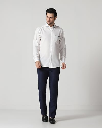 Image of TAGDO Men's Full Sleeve Shirt | Pocket Design and Spread Collar Shirt for Man (2054)