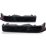 SPEC-D TUNING Black Housing Clear Lens Bumper Lights Compatible with Chevy S10 Blazer GMC Sonoma 199